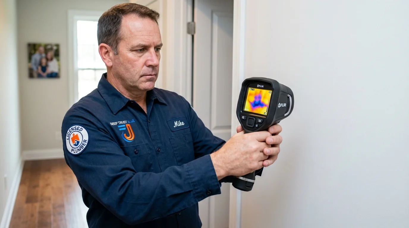 Thermal imaging leak detection by Johns Plumbing LLC in Montgomery City